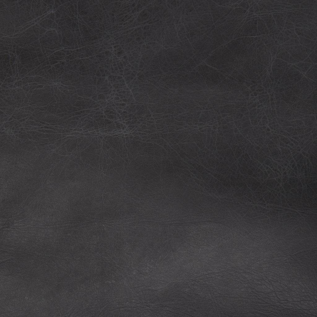 Fauteuil Colter en cuir noir