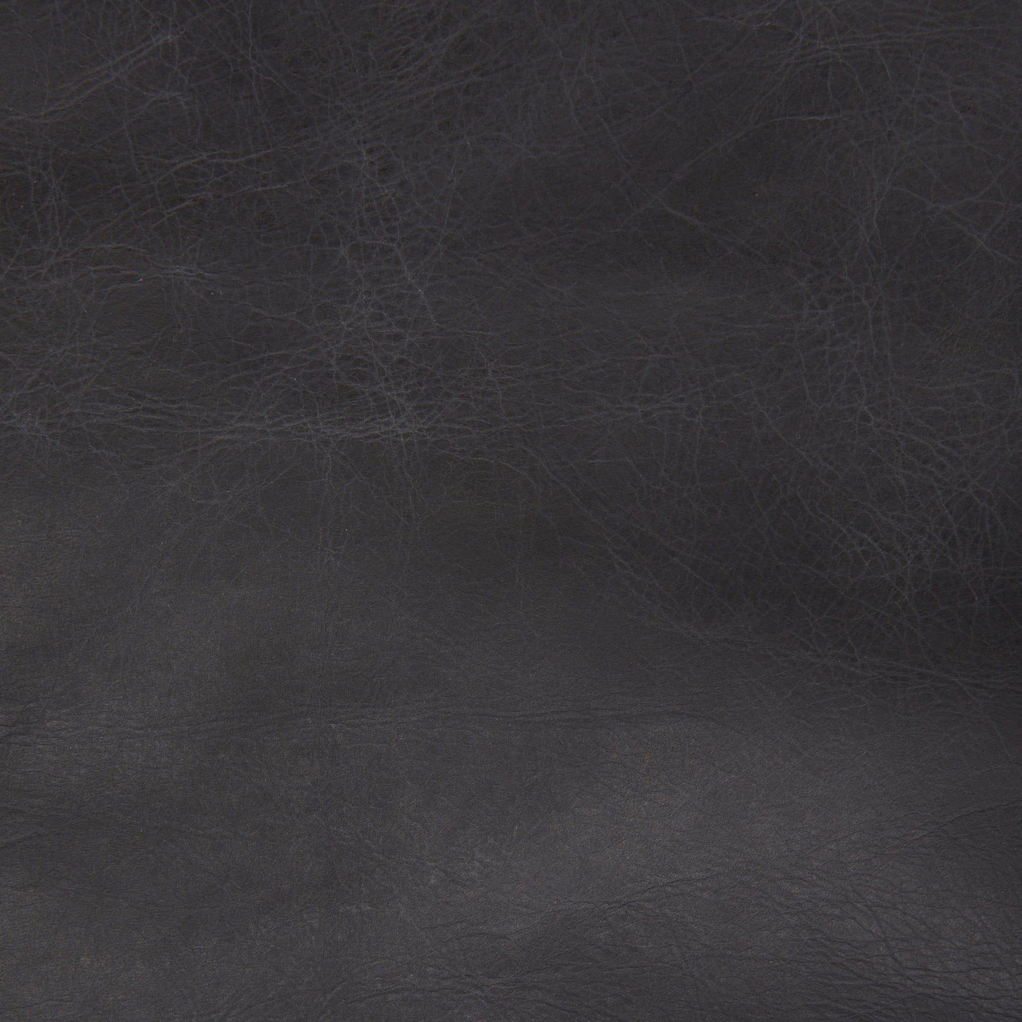 Fauteuil Colter en cuir noir