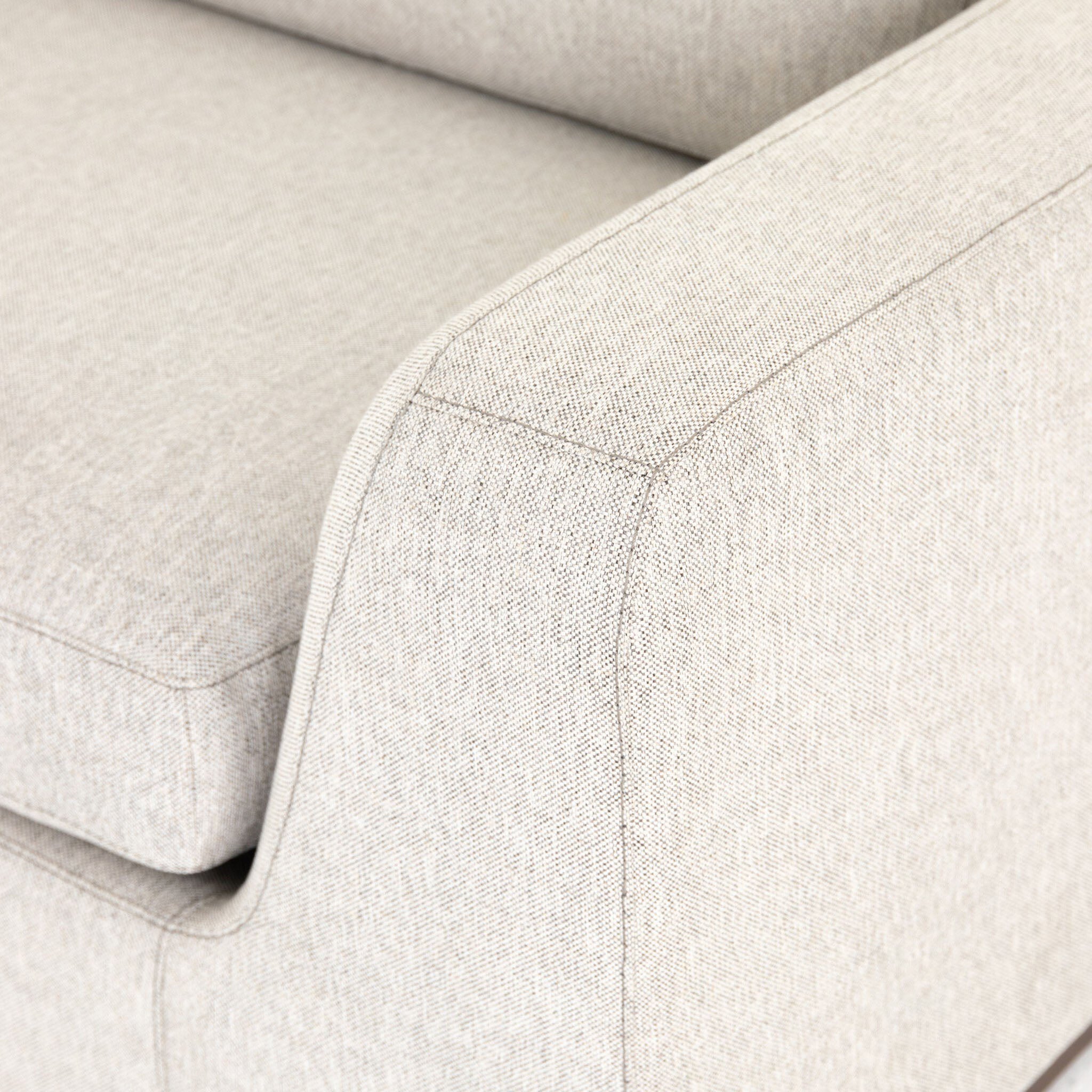 Canapé d'angle Four Hands Colt 2 pièces, méridienne gauche en coloris Aldred argenté