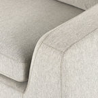 Canapé d'angle Four Hands Colt 2 pièces, méridienne gauche en coloris Aldred argenté