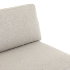 Canapé d'angle Four Hands Colt 2 pièces en coloris Aldred Silver avec méridienne à droite