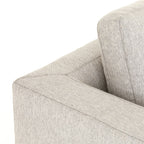 Canapé d'angle Four Hands Colt 2 pièces en coloris Aldred Silver avec méridienne à droite