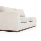 Canapé d'angle Four Hands Colt 2 pièces en coloris Aldred Silver avec méridienne à droite