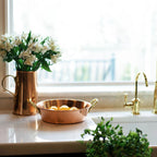 Poêle à frire en cuivre de famille