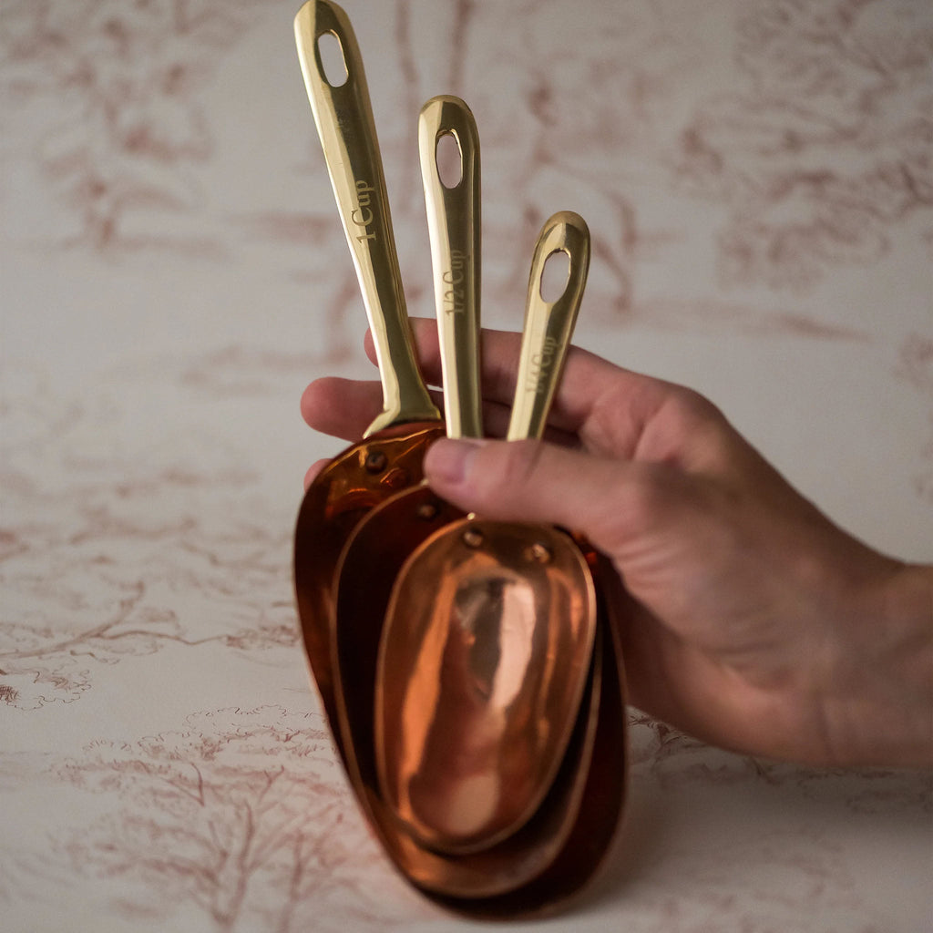 Cuillères doseuses en cuivre