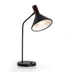 Lampe de bureau Four Hands Cullen en cuir noir