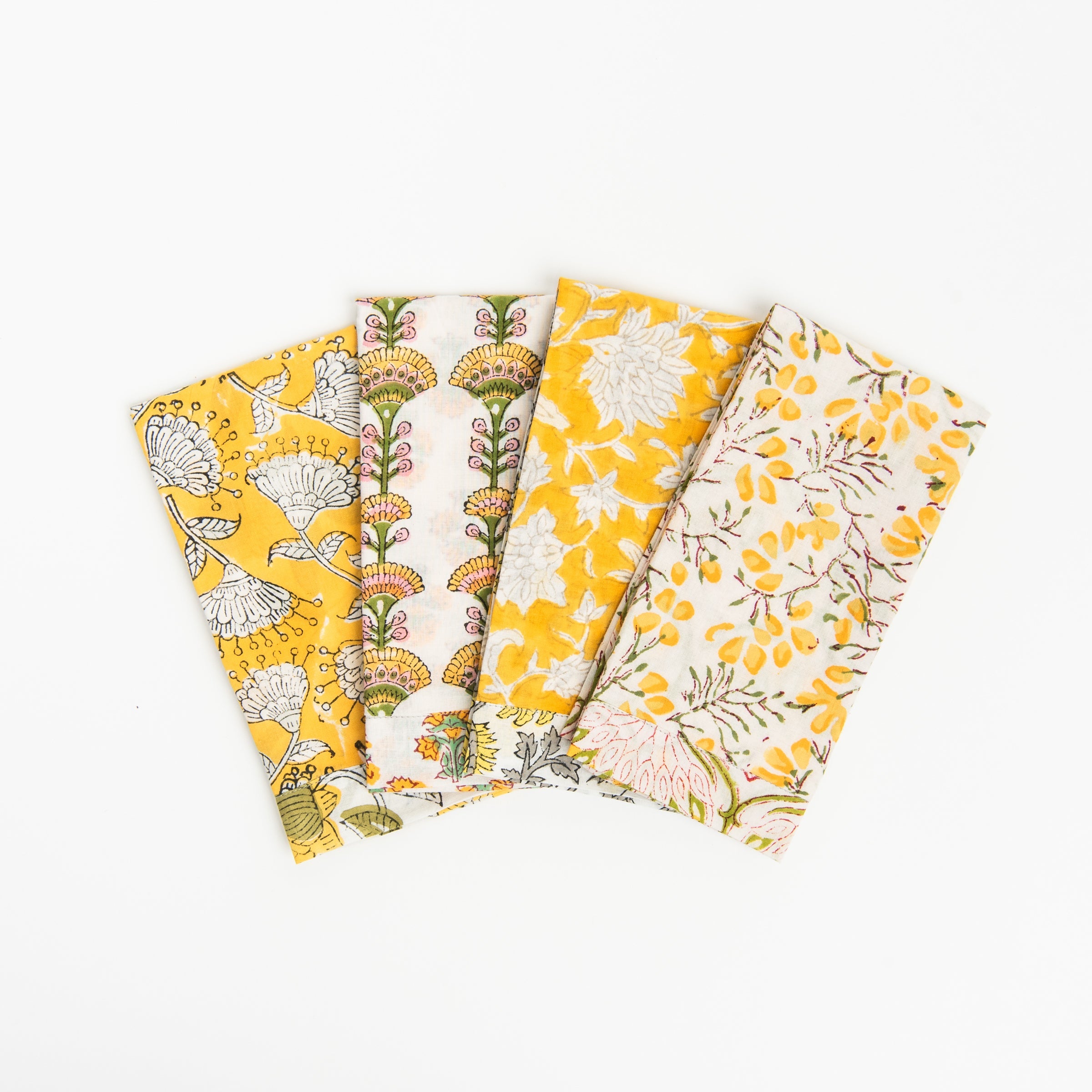 Serviettes de table artisanales du Vermont, couleur bouton d'or