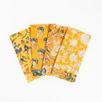 Serviettes de table artisanales du Vermont, couleur bouton d'or