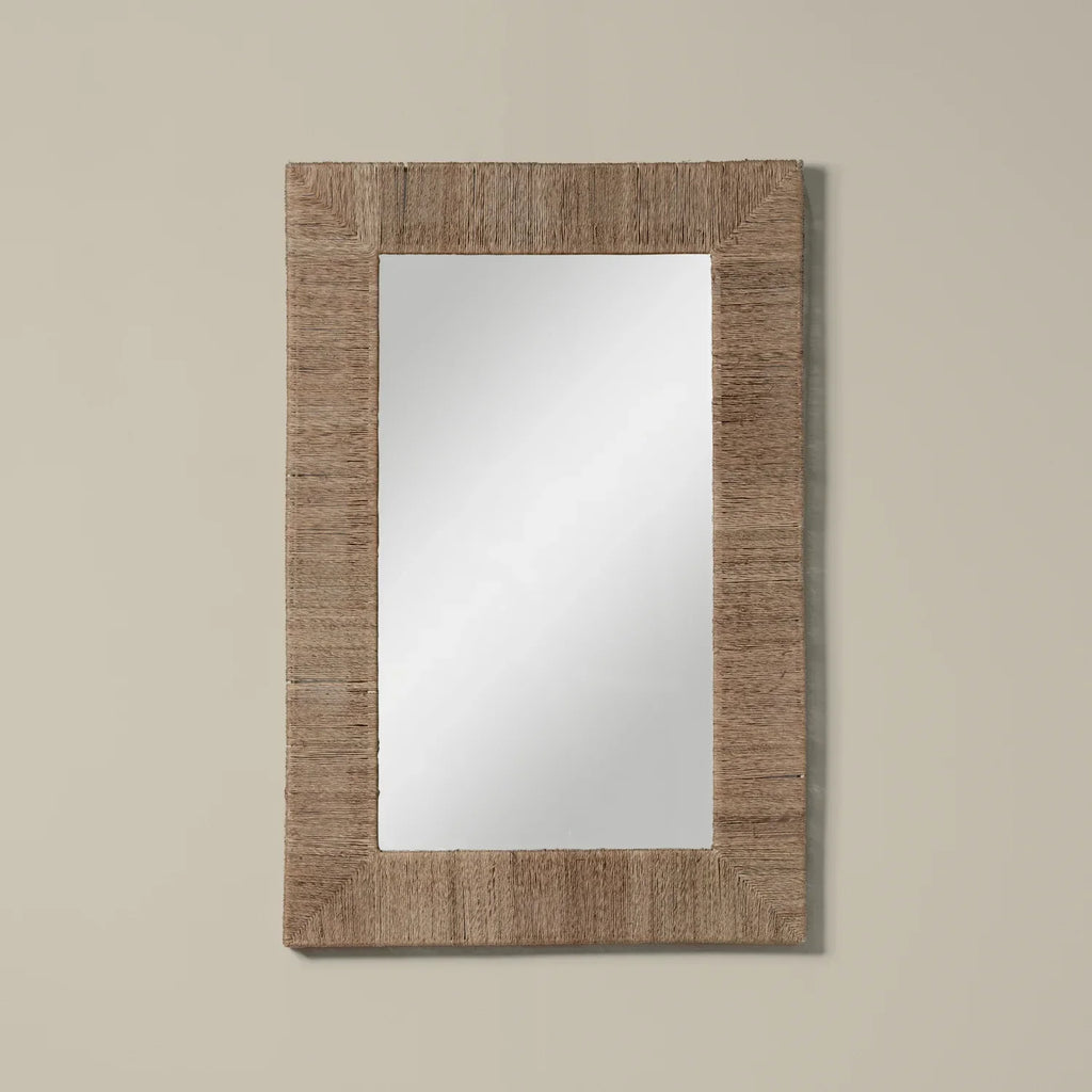 Miroir rectangulaire en jute Highball