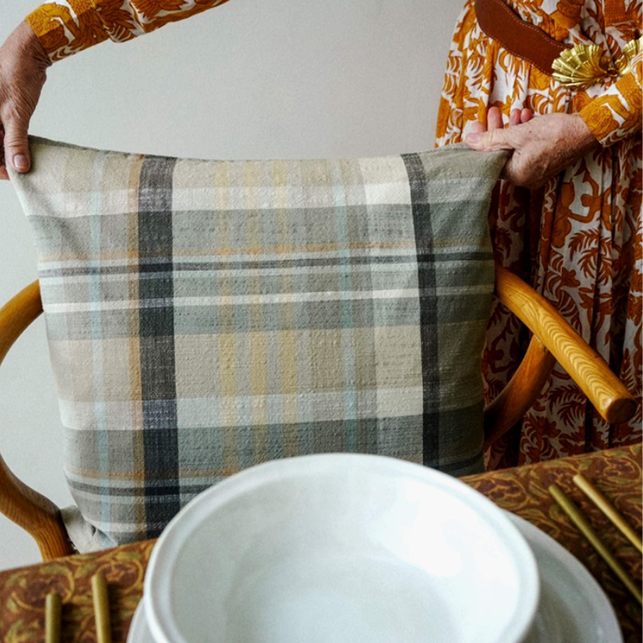 Coussin Delacourt, 20x20