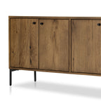 Meuble multimédia Four Hands Eaton en résine chêne ambré