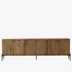 Meuble multimédia Four Hands Eaton en résine chêne ambré