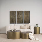 Table d'appoint Aurora dorée