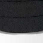 Pouf de rangement Ava en boucle noire