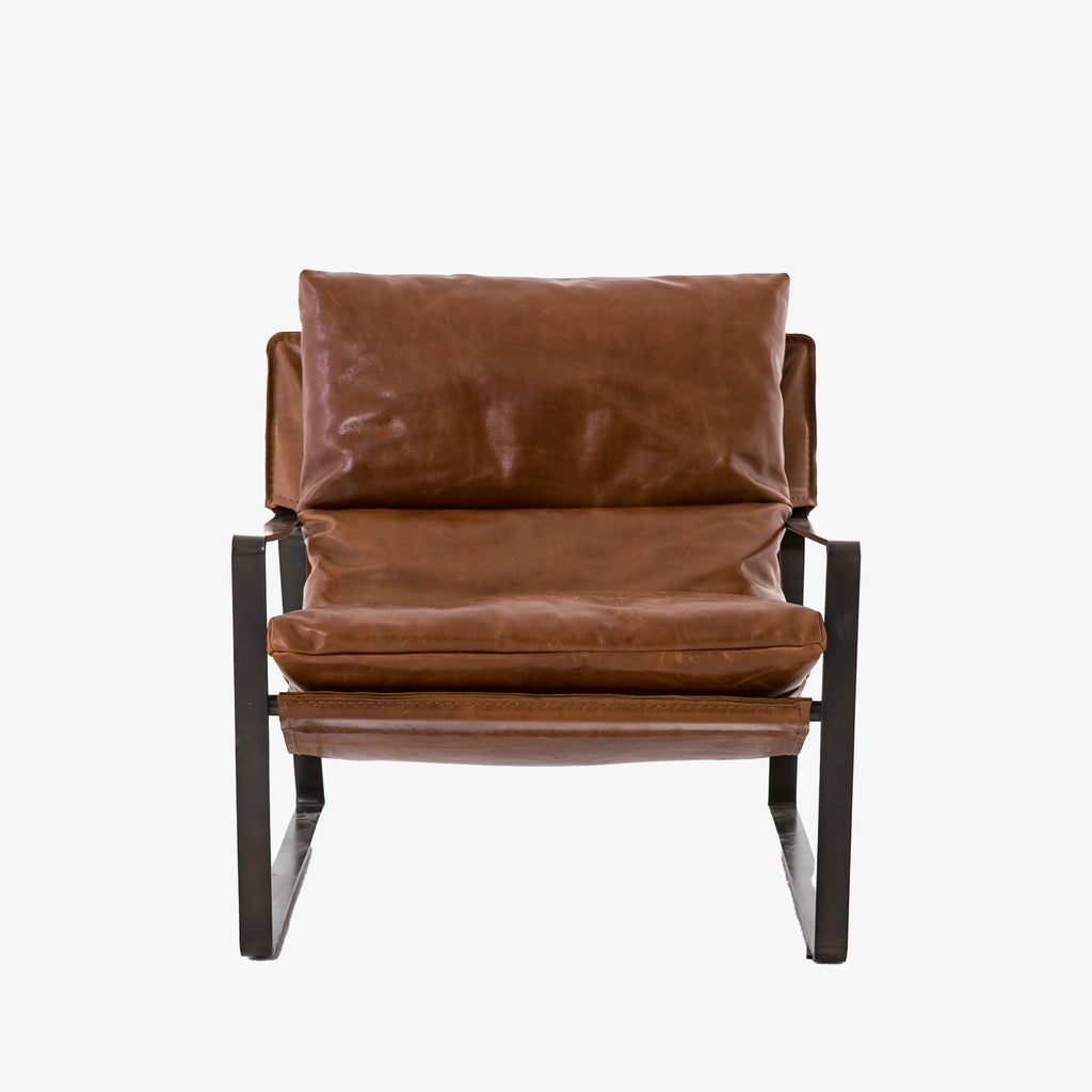 Fauteuil suspendu Four Hands Emmett couleur Dakota Tobacco