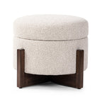 Pouf de rangement Four Hands Esben couleur Sattley Fog