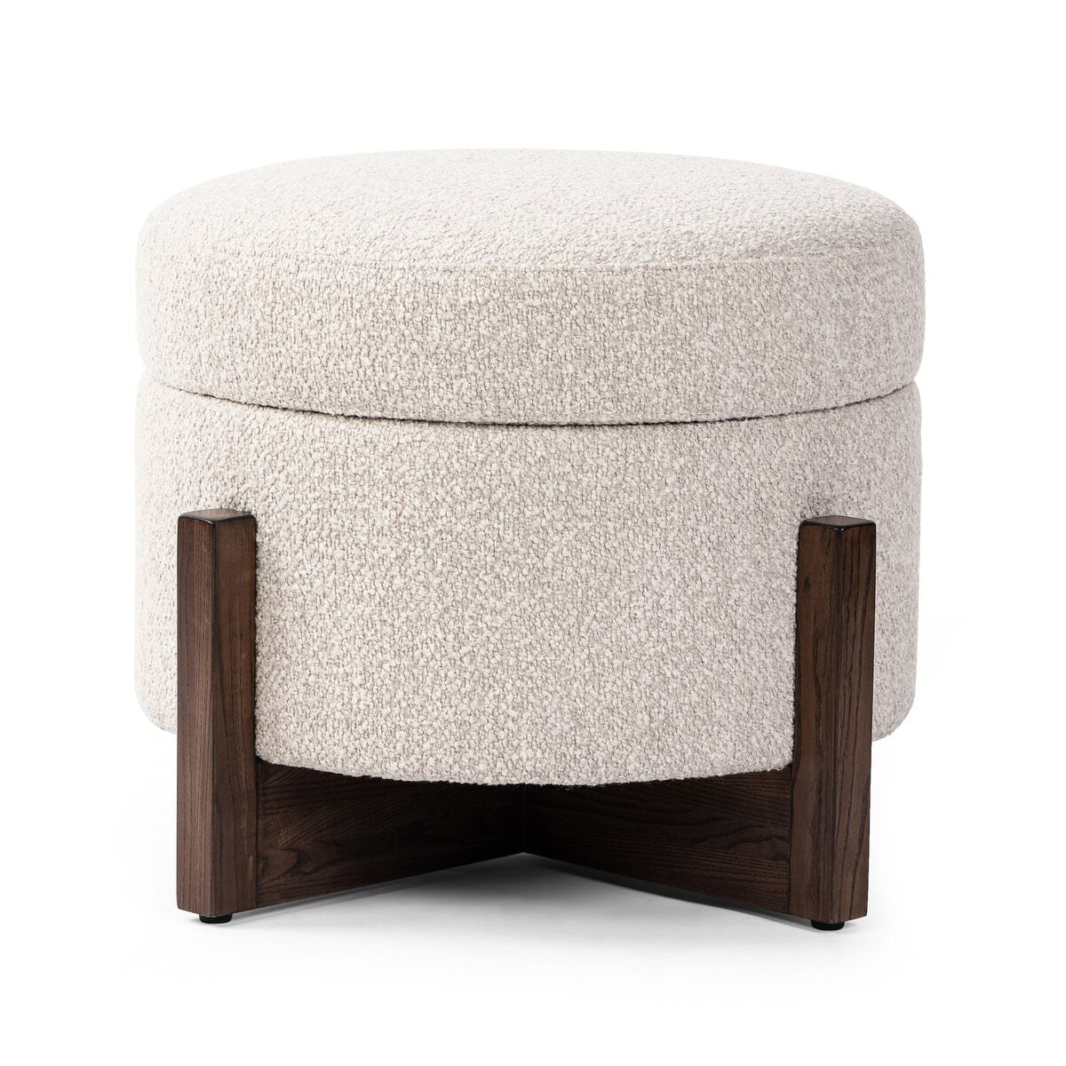 Pouf de rangement Four Hands Esben couleur Sattley Fog