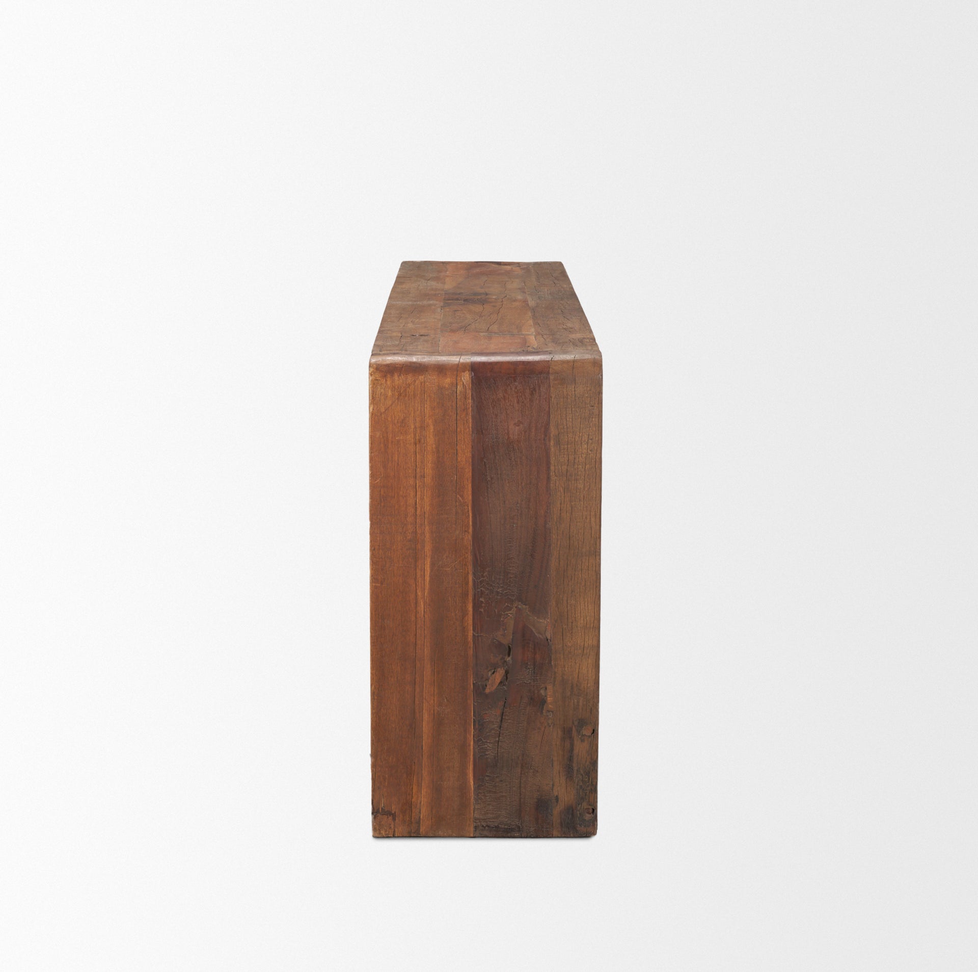 Table console 60 en bois de noisetier recyclé