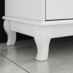 Commode double à 10 tiroirs pour chambre à coucher, blanche, grand espace de rangement