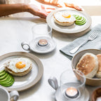 Poterie de ferme Garde-manger Ouragan à bougies chauffe-plat