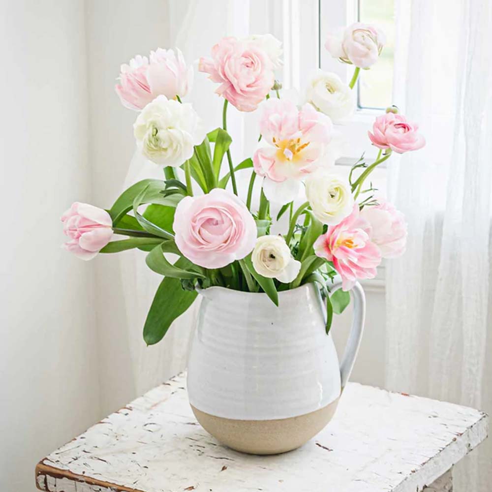 Pichet de fermier en céramique de style campagnard