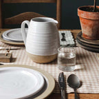 Pichet de fermier en céramique de style campagnard