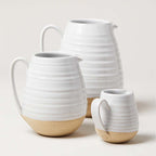 Pichet de fermier en céramique de style campagnard