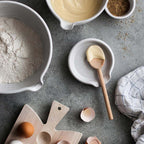 Repose-cuillère en céramique de ferme en forme de laurier