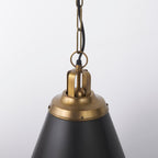 Pendentif Felicity en métal noir