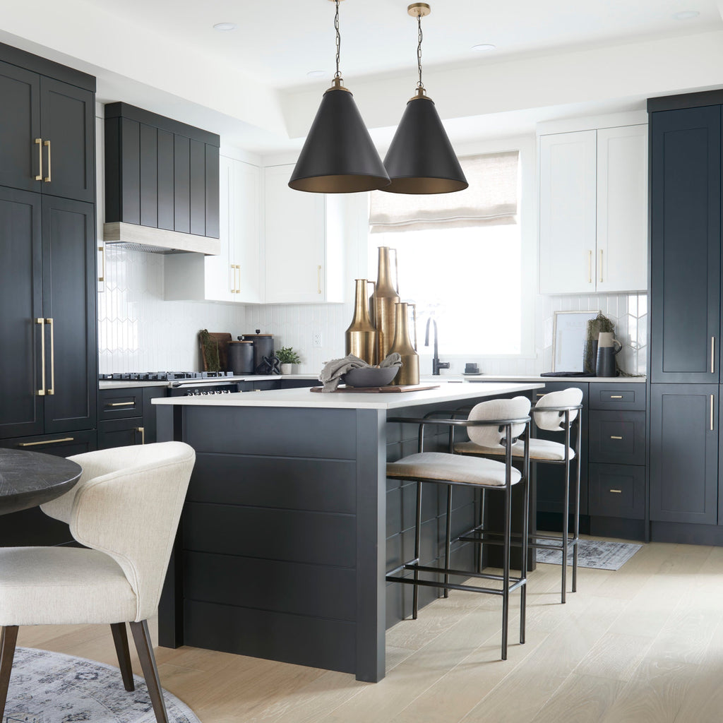 Pendentif Felicity en métal noir