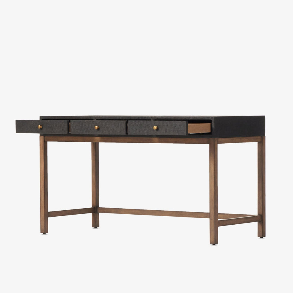 Bureau Four Hands Fiona en raphia noir