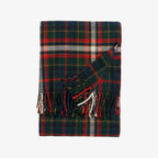 Couverture Pendleton Fireside, coloris vert laurier et rouge