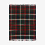 Couverture Pendleton Fireside, coloris vert laurier et rouge