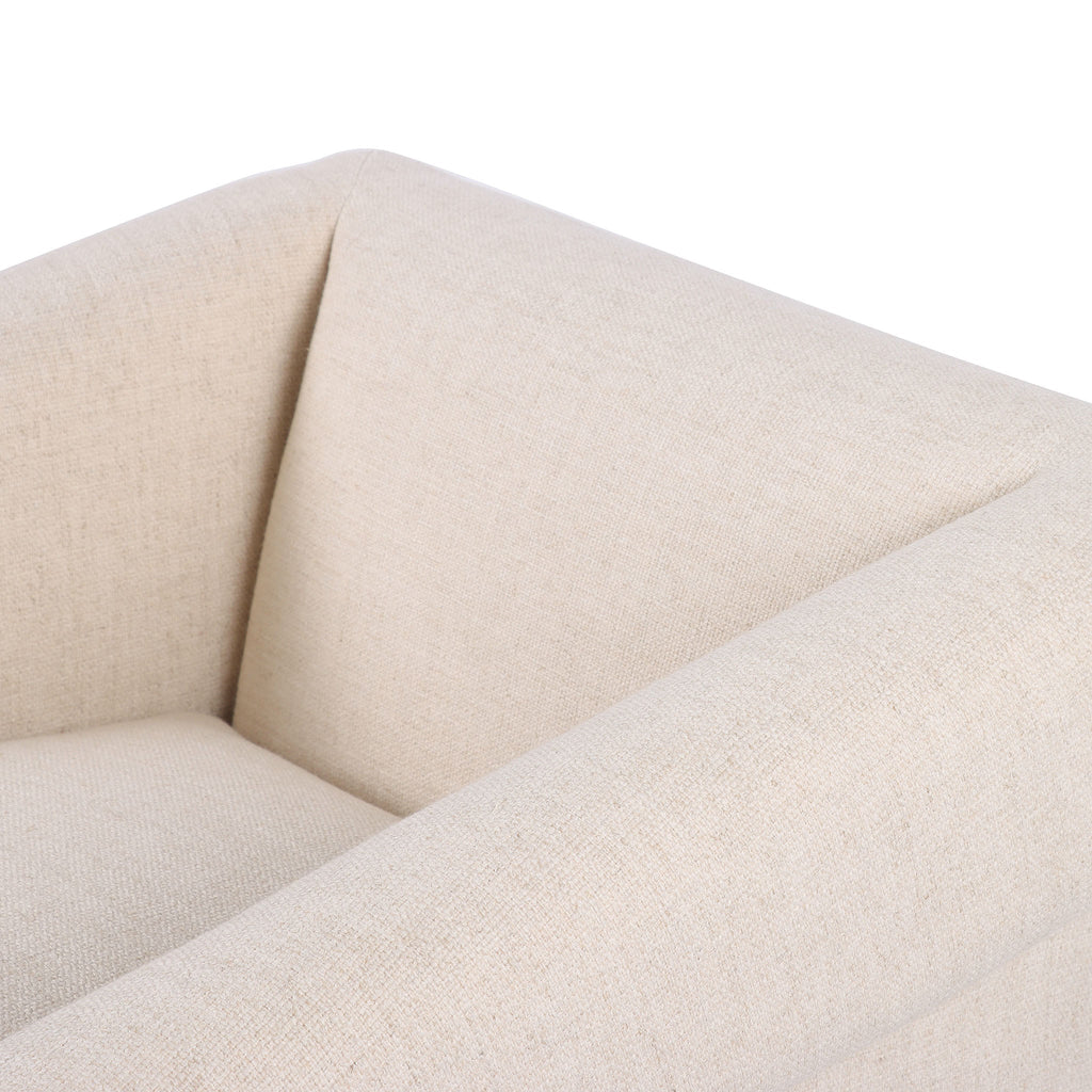 Fauteuil Four Hands Cairo couleur crème Thames