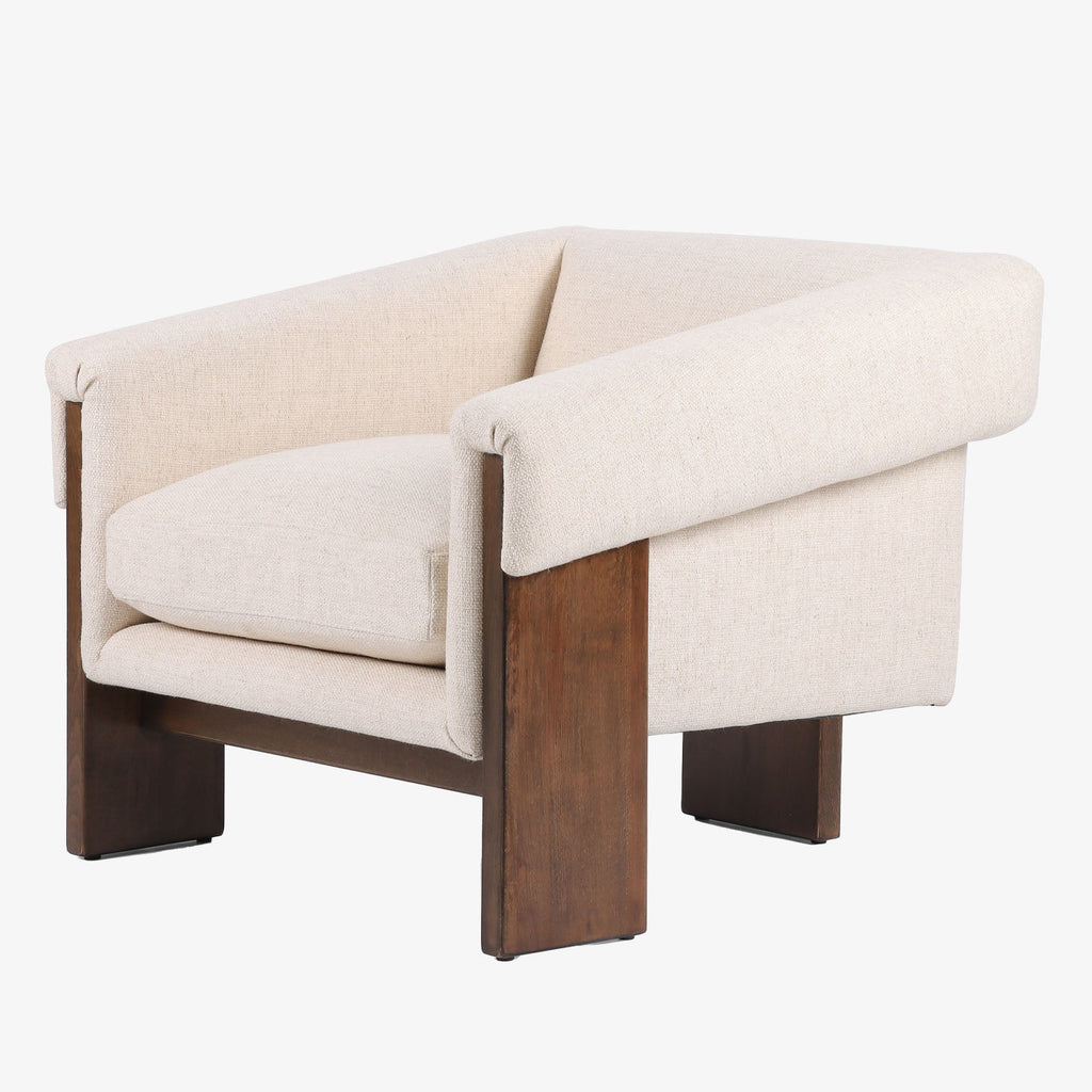 Fauteuil Four Hands Cairo couleur crème Thames