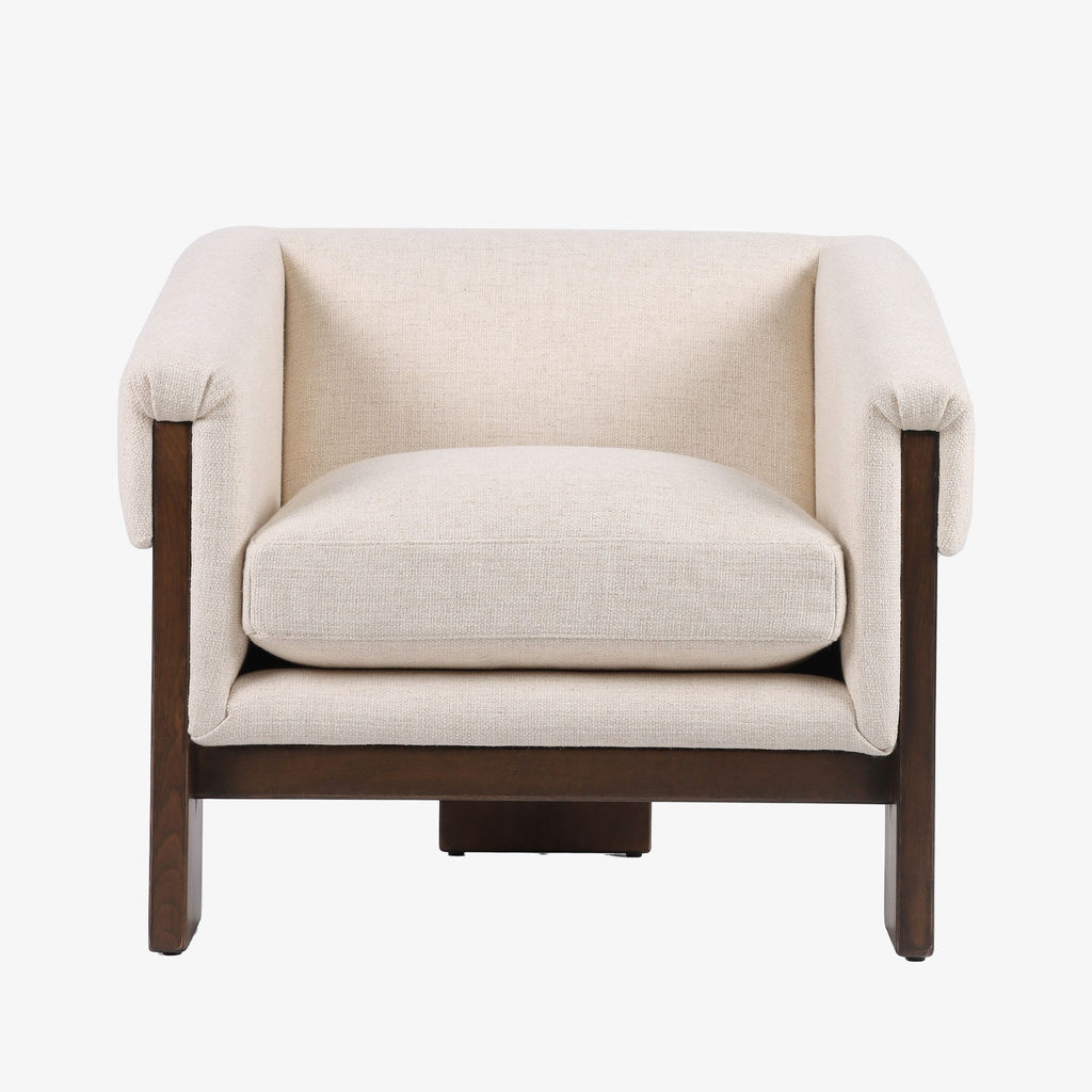 Fauteuil Four Hands Cairo couleur crème Thames