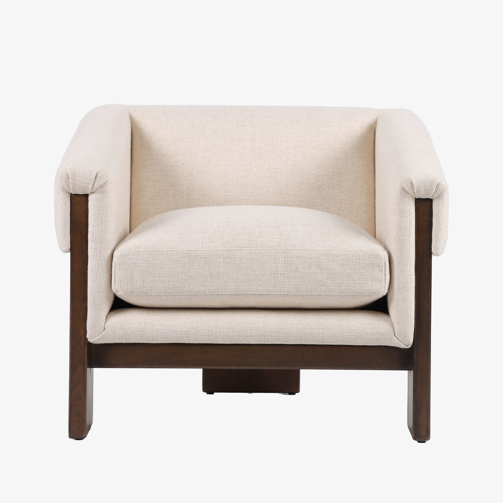 Fauteuil Four Hands Cairo couleur crème Thames