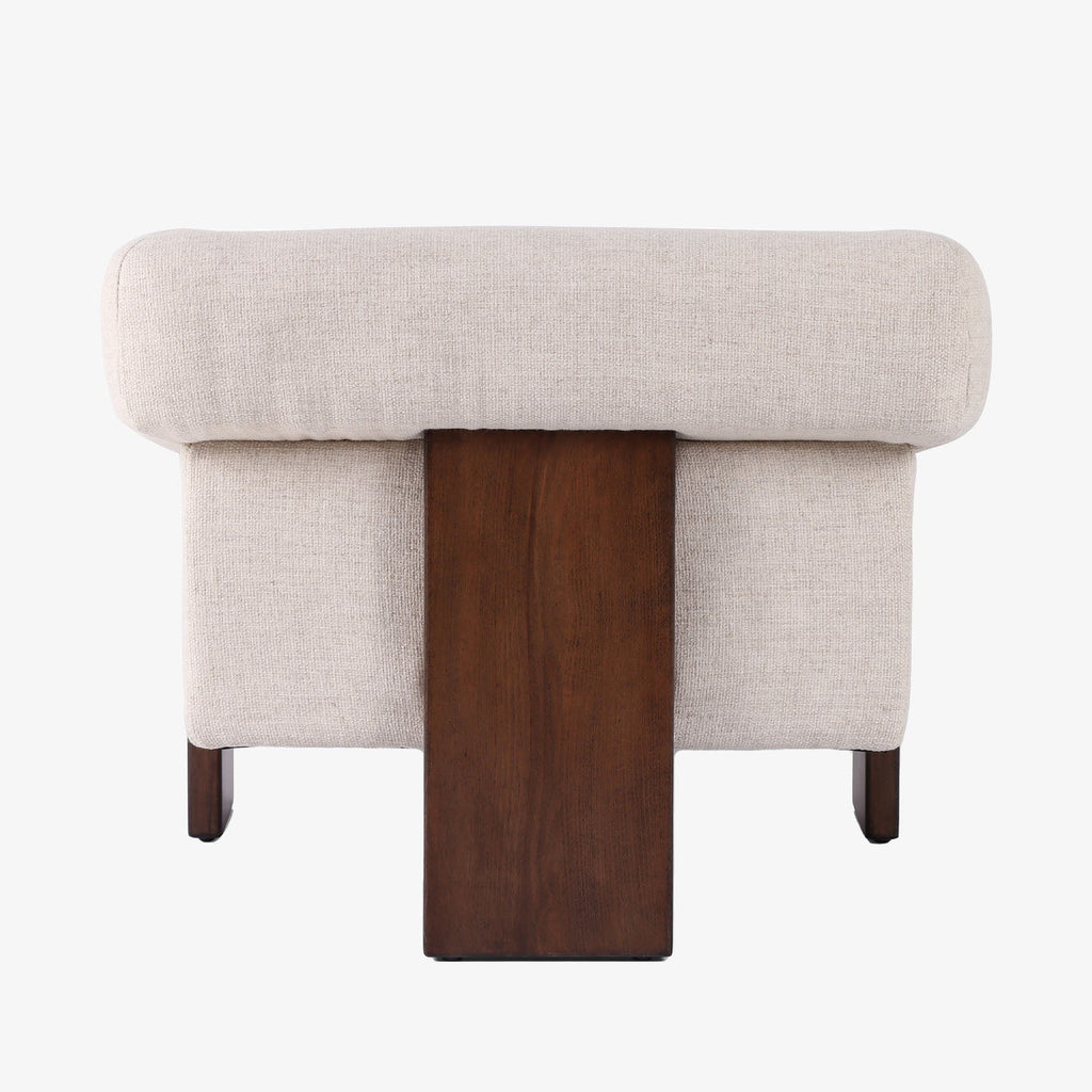 Fauteuil Four Hands Cairo couleur crème Thames