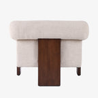 Fauteuil Four Hands Cairo couleur crème Thames