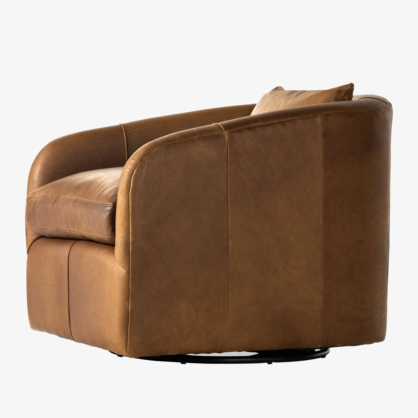 Fauteuil pivotant Topanga Four Hands couleur Sienne Héritage