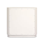 Commode Amelia à quatre mains en lin peint ivoire