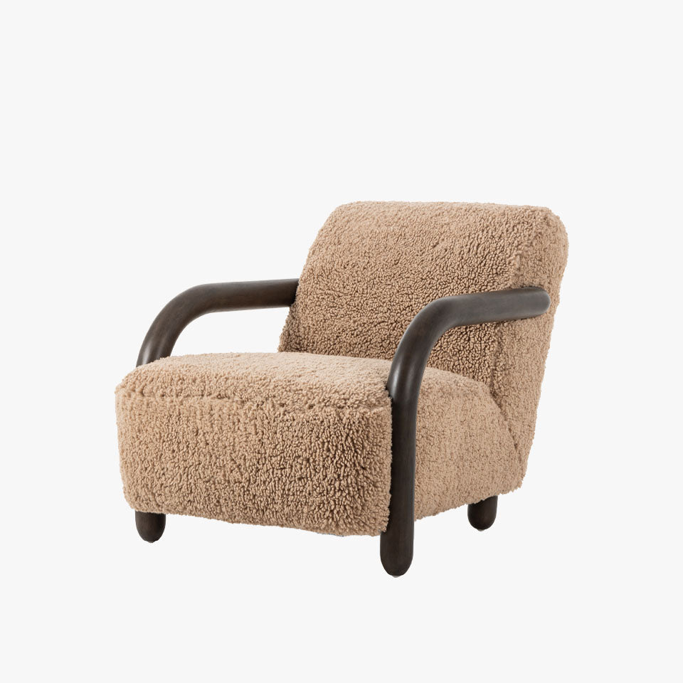 Fauteuil Aniston Four Hands couleur Andes Toast