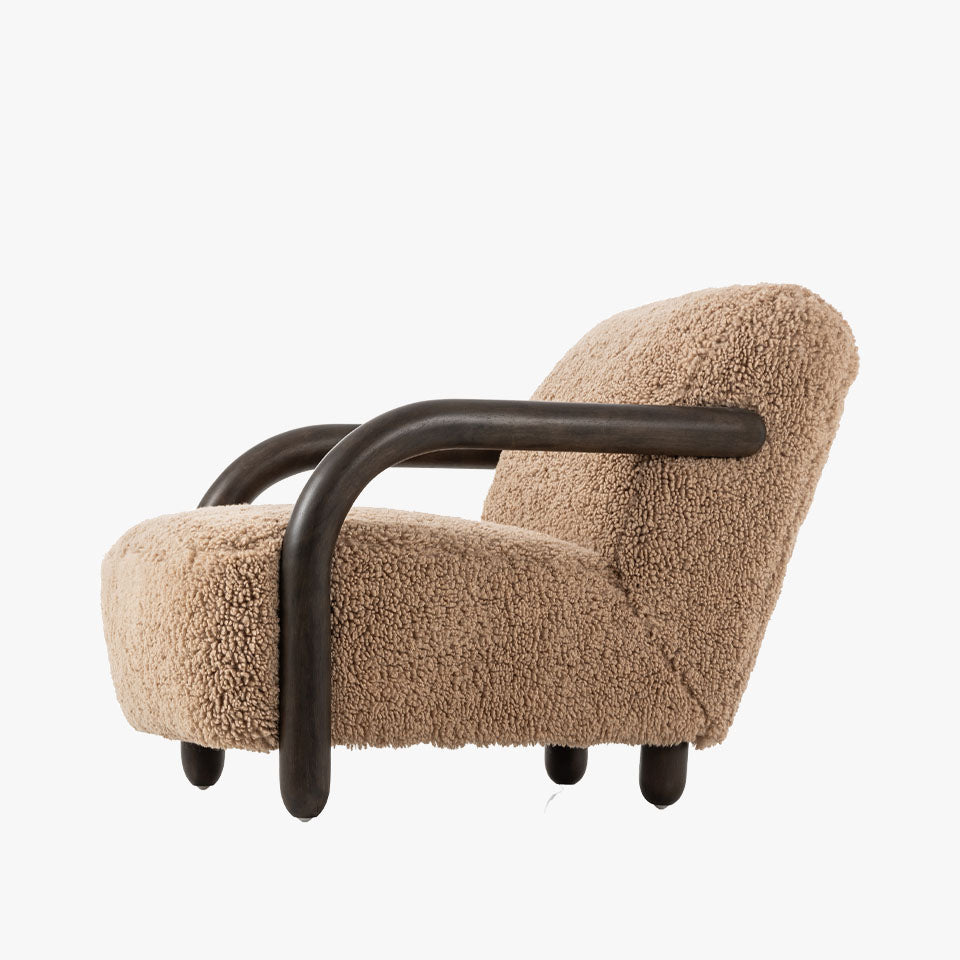 Fauteuil Aniston Four Hands couleur Andes Toast