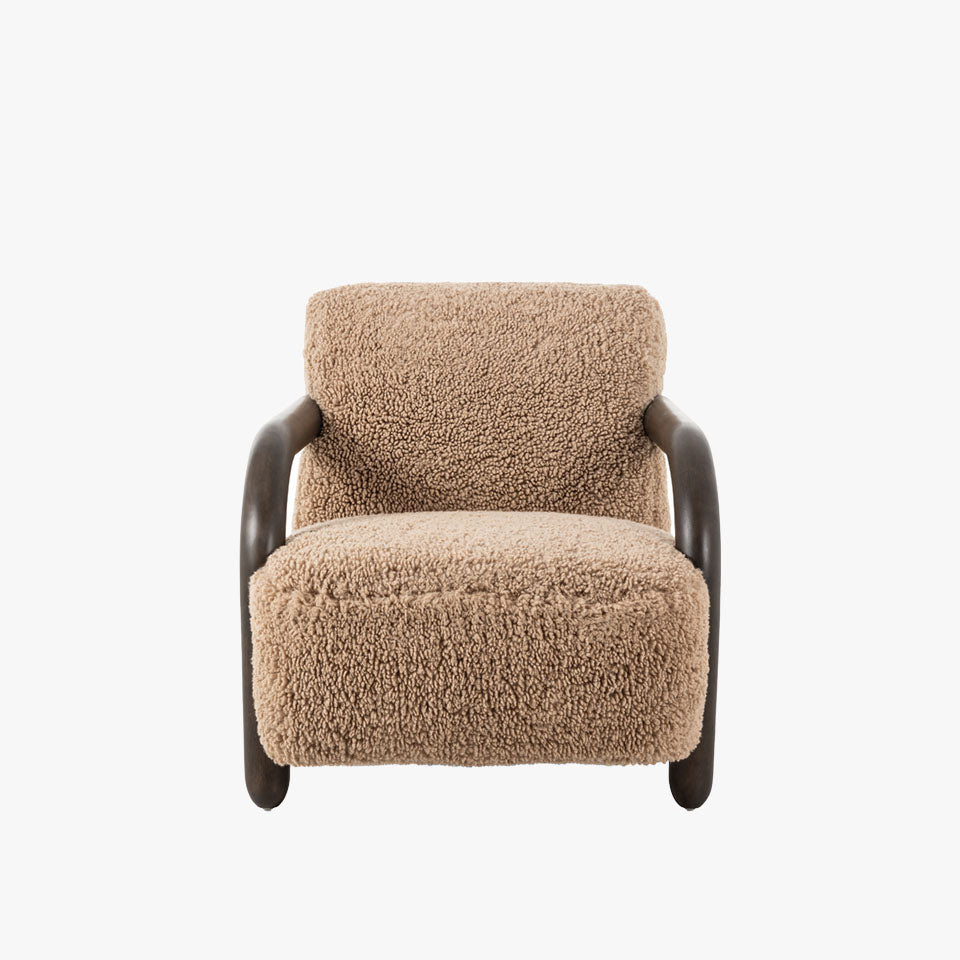 Fauteuil Aniston Four Hands couleur Andes Toast