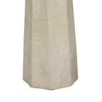 Lampe de table Four Hands Astra en marbre italien crème