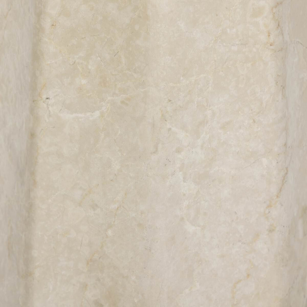 Lampe de table Four Hands Astra en marbre italien crème