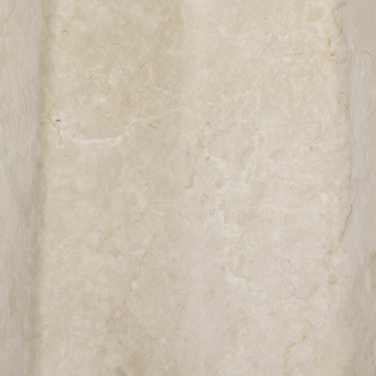 Lampe de table Four Hands Astra en marbre italien crème