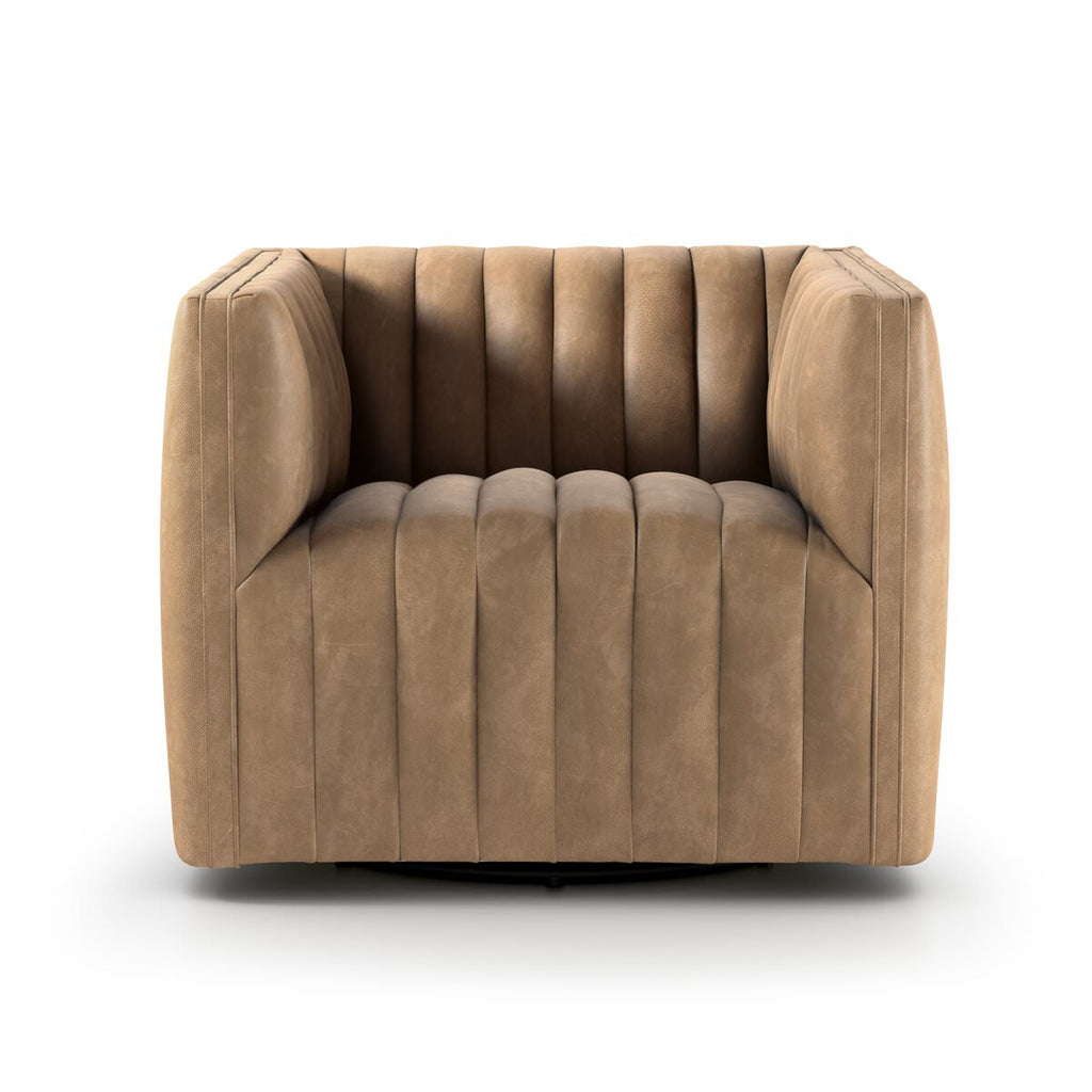 Fauteuil pivotant Augustine Four Hands en coloris Palermo Drift
