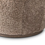 Fauteuil pivotant Four Hands Aurora en peau de mouton retournée taupe