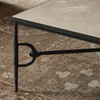 Table basse Babylon Four Hands en marbre lunaire